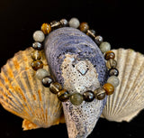 Bohemia Tiger's Eye & Labradorite Protection Bracelet – Medium Wrists - treasures-4-u-2-day