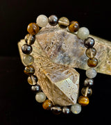 Bohemia Tiger's Eye & Labradorite Protection Bracelet – Medium Wrists - treasures-4-u-2-day
