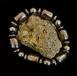 Power Play Bracelet | Geometric Healing Stone for Strength & Style (Large Wrists)