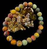 Picasso Stone (Picasso Jasper) Reiki-Infused Creativity & Grounding Bracelet - treasures-4-u-2-day