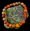 Picasso Stone (Picasso Jasper) Reiki-Infused Creativity & Grounding Bracelet - treasures-4-u-2-day