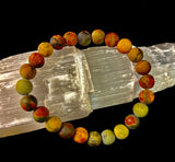 Picasso Stone (Picasso Jasper) Reiki-Infused Creativity & Grounding Bracelet - treasures-4-u-2-day