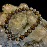 Yooperlite Grounding Bracelet – Natural UV Reactive Stone, 8mm Beads (Large Wrists) - treasures-4-u-2-day