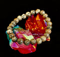 Yooperlite Grounding Bracelet – Natural UV Reactive Stone, 8mm Beads (Large Wrists) - treasures-4-u-2-day