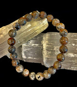Yooperlite Grounding Bracelet – Natural UV Reactive Stone, 8mm Beads (Large Wrists) - treasures-4-u-2-day