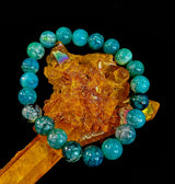 Green Dragon Vein Agate Beaded Bracelet – Natural Stone Jewelry (8mm/10mm) - treasures-4-u-2-day