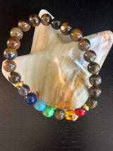 Tiger Eye Chakra Healing Bracelet – Strength, Protection & Balanced Energy (8mm)