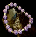 Purple Malachite Handmade Bracelet - 8
