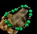 Deep Green Malachite and Black Onyx (7.5