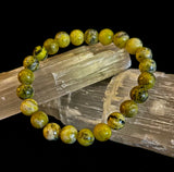 Yellow Turquoise Energy Bracelet – 8mm Natural Gemstone Bracelet (Medium Fit)
