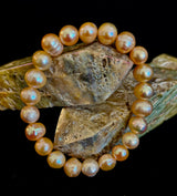 Champagne Freshwater Pearl Bracelet – 9mm Pearl Stretch Bracelet