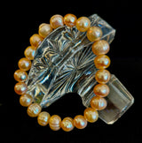 Champagne Freshwater Pearl Bracelet – 9mm Pearl Stretch Bracelet