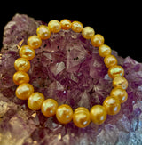 Champagne Freshwater Pearl Bracelet – 9mm Pearl Stretch Bracelet