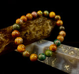 Ocean Jasper Bracelet – 8mm Natural Stone Beads | Medium Wrist Fit | Healing Crystal Jewelry for Joy & Balance