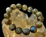 Moonlit Path: Silver Flash Labradorite Bracelet - Reiki Infused (3 Amazing Bead Sizes)