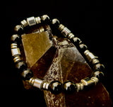 Midnight Shield Obsidian Bracelet – One of a Kind | Puerto Vallarta Artisan Piece