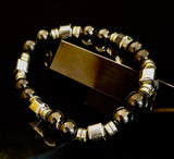 Midnight Shield Obsidian Bracelet – One of a Kind | Puerto Vallarta Artisan Piece