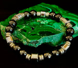 Midnight Shield Obsidian Bracelet – One of a Kind | Puerto Vallarta Artisan Piece