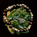 Midnight Shield Obsidian Bracelet – One of a Kind | Puerto Vallarta Artisan Piece