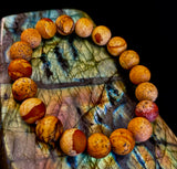 Matte Picture Jasper Power Bracelet – 10mm Grounding & Strength Stone Bracelet