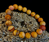 Matte Picture Jasper Power Bracelet – 10mm Grounding & Strength Stone Bracelet