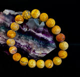 Matte Picture Jasper Power Bracelet – 10mm Grounding & Strength Stone Bracelet