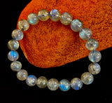 Moonlit Path: Silver Flash Labradorite Bracelet - Reiki Infused (3 Amazing Bead Sizes)