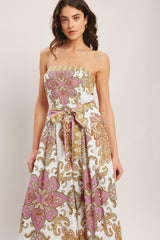 MEDITERRANEAN DREAM WOVEN JUMPSUIT