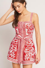 EURO SUMMER WOVEN ROMPER