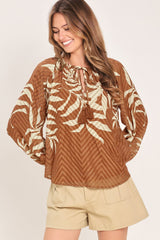 WARM BREEZE WOVEN TOP