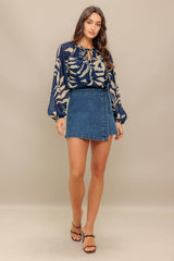 WARM BREEZE WOVEN TOP