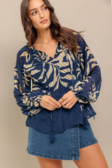 WARM BREEZE WOVEN TOP
