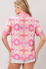 CANDY ORBIT WOVEN TOP