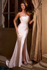 Ladivine KV1118W Fitted Strapless Luxe Satin Bridal Gown