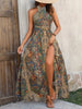 High Waist Bohemian Backless Dress