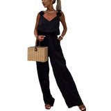 Sleeveless Pocket Jumpsuit Casual Loose