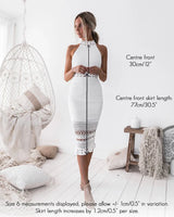 RIVERS MIDI DRESS - STEEL BLUE