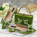 Lastest Italian Ladies Shoes with Matching Bag Set ED112