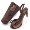 Latest Italian African Shoes And Bag Sets ED117