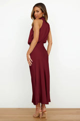 Summer Luxury Sleeveless Silk Satin Long Dress Women Elegant Off Shoulder Celebrity Evening Dress Partywear Lady Trumpet Dress