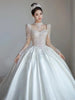 Luxurious French Satin Wedding Dress EDW105
