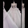 White Long Sleeved High-end Wedding Dress EDW2309