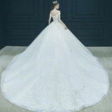 Elegant Off The Shoulder Wedding Gown EDW469