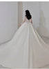 Luxurious French Satin Wedding Dress EDW105