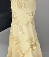Women Flower Printed Sling Long Dresses Sleeveless Off Shoulder Floor Length Backless Maxi Dress Lady Elegant Chic Party Robe