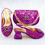 African Wedding Shoes and Bag Set HGY1-46