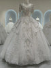 Luxurious Off Shoulder French Wedding Dress EDW325