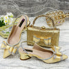 Lastest Italian Ladies Shoes with Matching Bag Set ED112