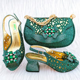 African Wedding Shoes and Bag Set HGY1-46