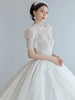 Luxury White Wedding Dress With Beads